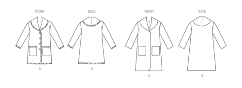 New Look Sewing Pattern Misses' Coats N6767