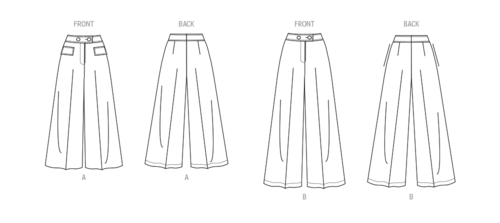 New Look Sewing Pattern Misses' and Misses' Petite Pants N6769