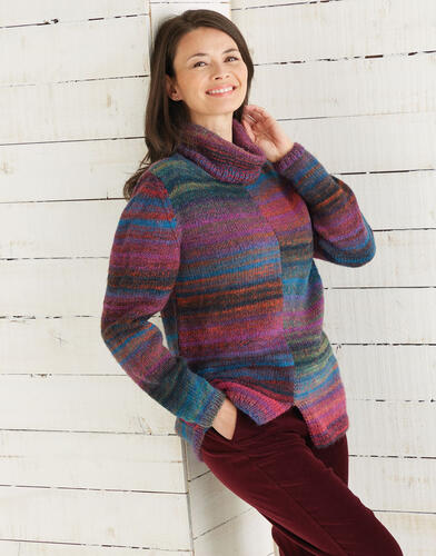 Sirdar 2 Tone Sweater 10030 - Knitting Pattern | The Ribbon Rose