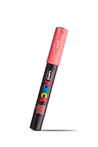 Red 1m 0.7mm Posca Marker - Posca Markers - 1M 0.7mm Tip