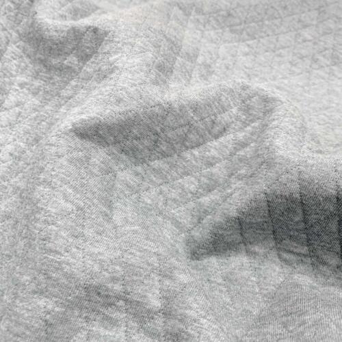 Domotex Quilted Jersey - 80% Cotton 20% Poly - 315gsm Light Grey