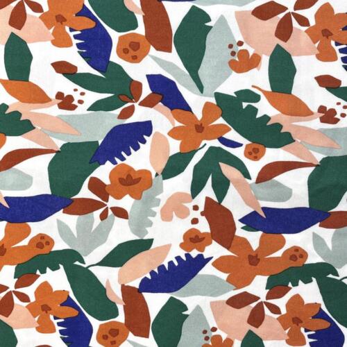 Domotex 100% Viscose - 125gsm Green Blue Jungle