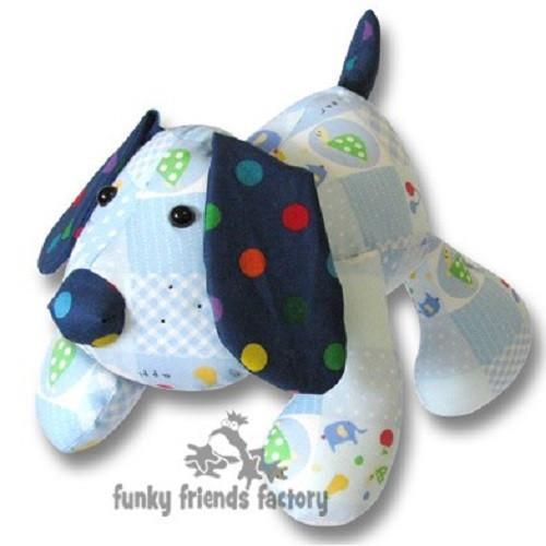 Funky Friends Factory Puppy Dog Pete Soft Toy Sewing Pattern 