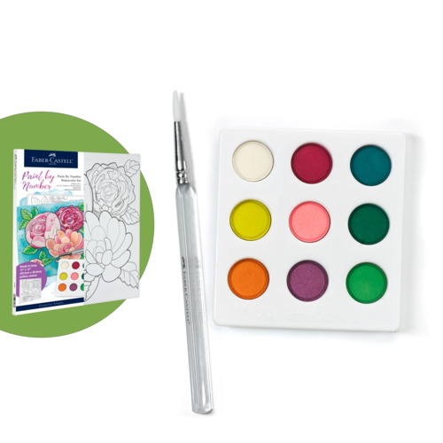 Faber-Castell Creative Studio-Paint by number- Floral