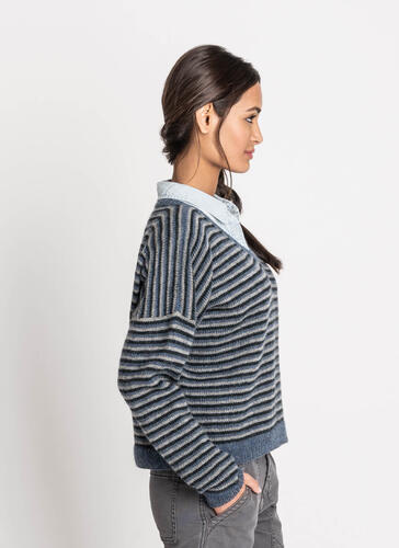 Blue Sky Fibers Woolstok Light - Harrisburg Pullover - Knitting Pattern / Kit