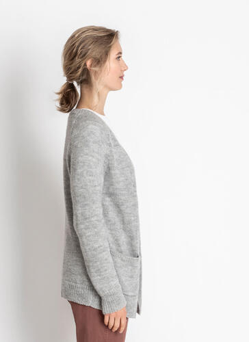 Blue Sky Fibers Woolstok Light - New London Cardigan - Knitting Pattern / Kit
