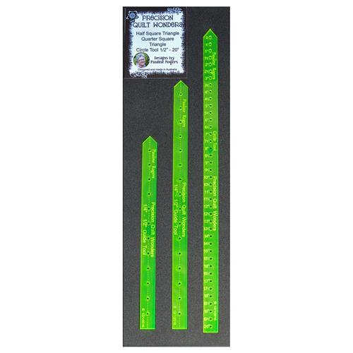 Precision Pauline Rodgers Half and Quarter Square Triangle Rulers