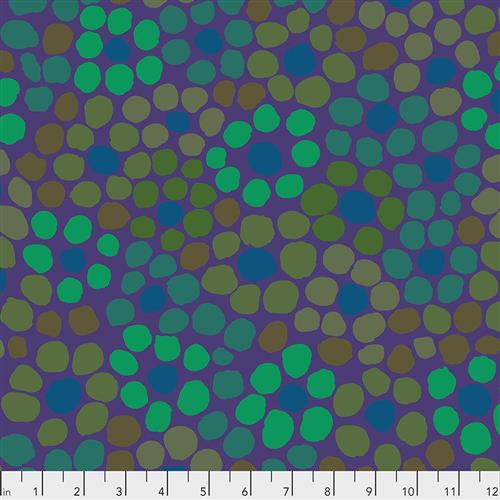 Free Spirit Kaffe Fassett Fabric - Flower Dot - PWBM077 - Purple