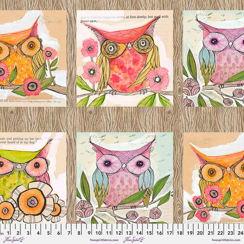 Free Spirit Well Owl Be - 24"/ 60cm Panel