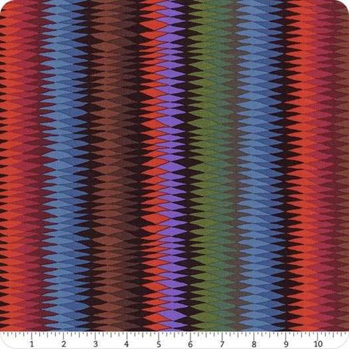 Free Spirit Kaffe Fassett Fabric - Diamond Stripe - PWGP170 - Burnt