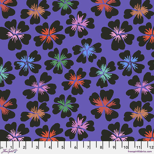 Free Spirit Kaffe Fassett Collective 2024 - Petals Purple