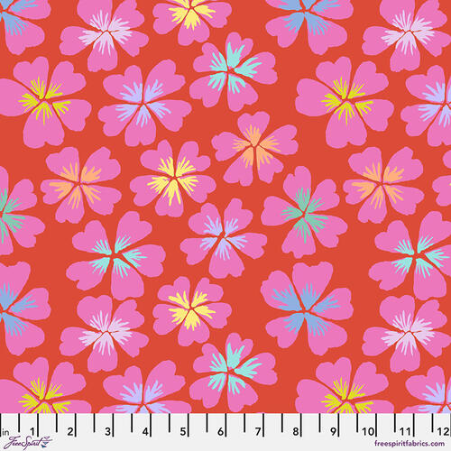 Free Spirit Kaffe Fassett Collective 2024 - Petals Red