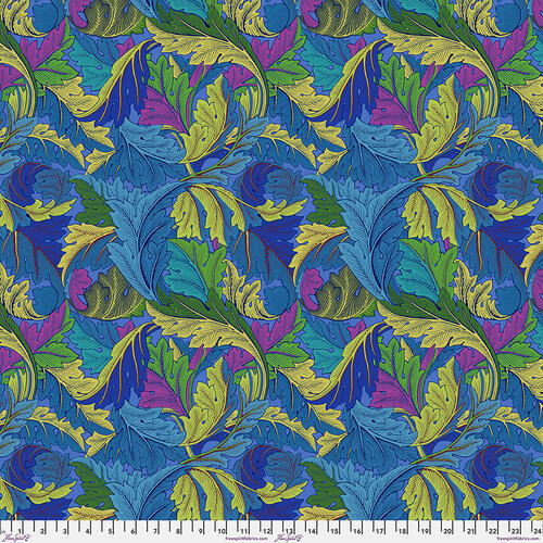 Free Spirit Acanthus - Cobalt || Kaffe x Morris & Co.
