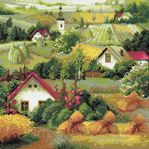 Riolis Diamond Mosaic Embroidery Kit - Serbian Landscape