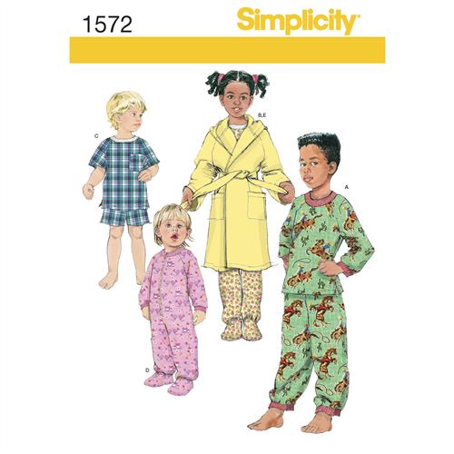 Simplicity Pattern 8105 Child's and Girls' Knit Tunics and