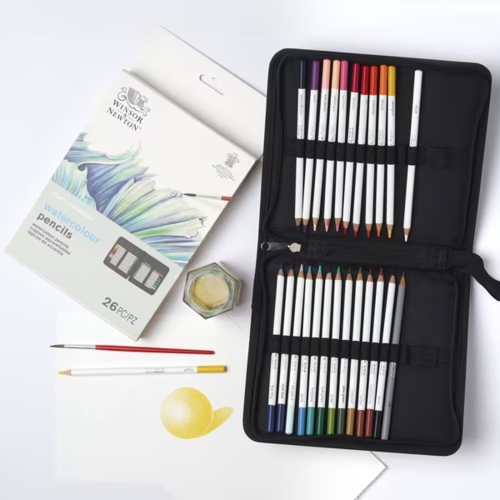 Winsor & Newton Watercolour Pencil Set 27 Zip Case