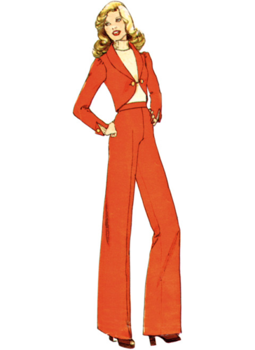 Simplicity Sewing Pattern 1970s Misses' Pants, Skirt and Jacket S3018