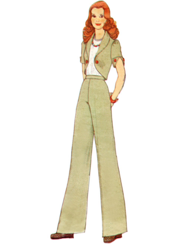 Simplicity Sewing Pattern 1970s Misses' Pants, Skirt and Jacket S3018
