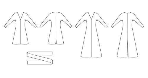 Simplicity Sewing Pattern 1970s Misses' Reversible Knit Dress Two Lengths S3046