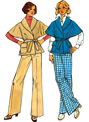 Simplicity Sewing Pattern 1970s Misses' Pants and Jacket S3047