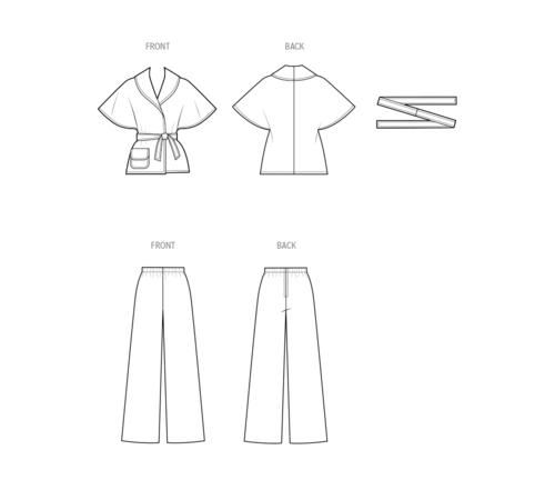 Simplicity Sewing Pattern 1970s Misses' Pants and Jacket S3047