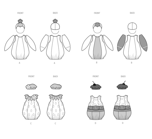 Simplicity Sewing Pattern Toddlers' Costumes S3060