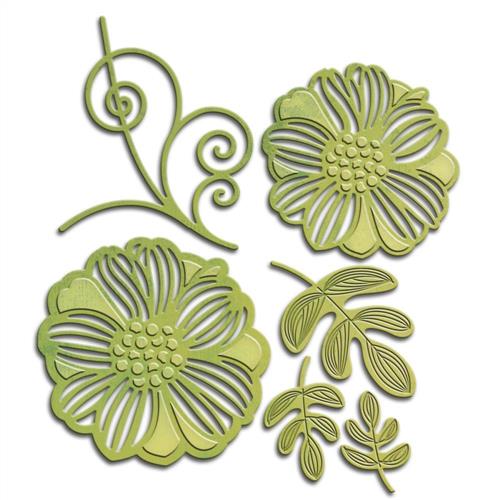 Spellbinders Etched Dies Be Bold Blooms