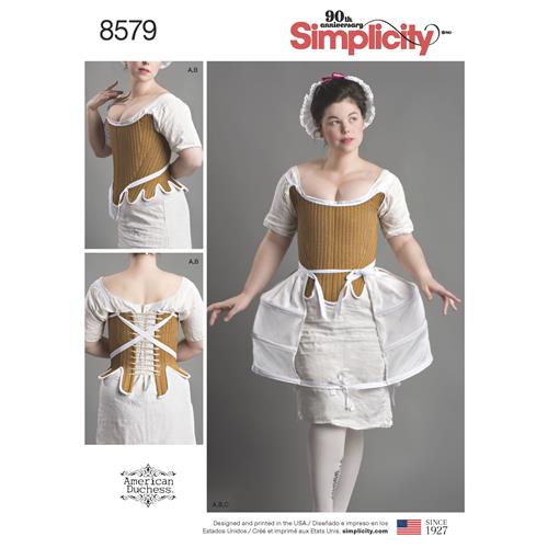 Simplicity Pattern 8579 Women's' 18th Century Costume