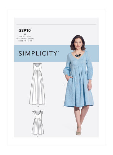 Simplicity Sewing Pattern Misses' Dress