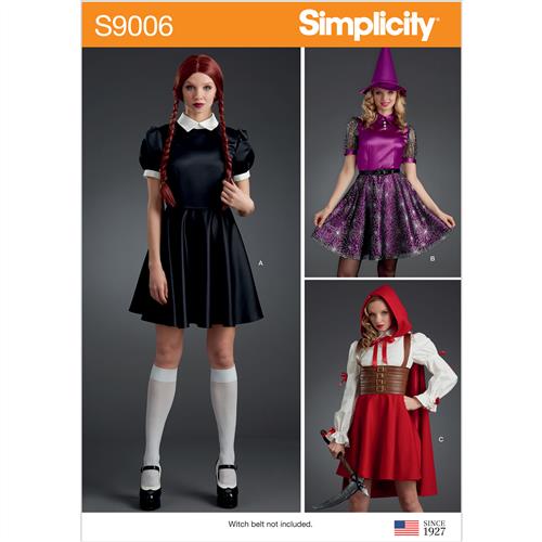 Simplicity Pattern 9006 Misses' Halloween Costumes The Ribbon Rose