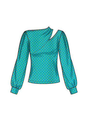 Simplicity Women's Knit Top with Sleeve Variations