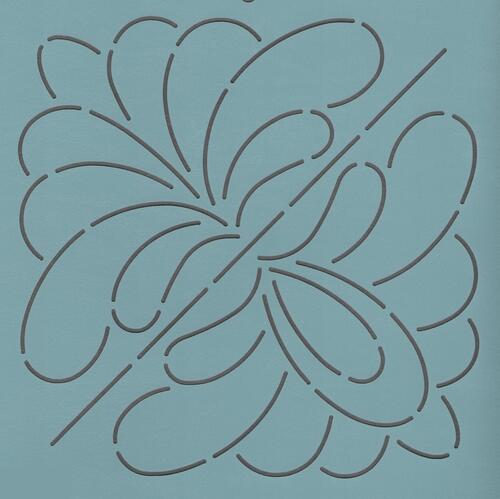 The Stencil Company CORNER FEATHERS 8''