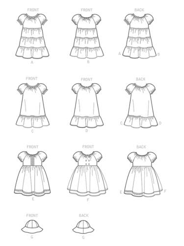Simplicity Sewing Pattern Toddlers' Dresses