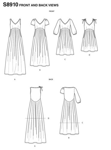 Simplicity Sewing Pattern Misses' Dress