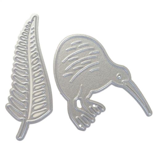 New Zealand Dies - Kiwi Bird & Fern | The Ribbon Rose