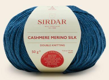 Merino Silk Cashmere yarn, 560 gr cone. Printed merino dk hot yarn.