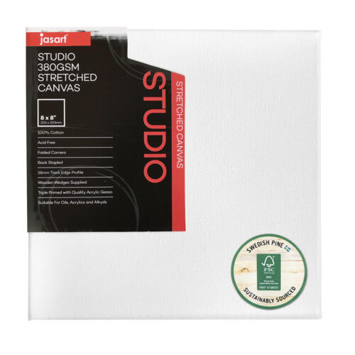 Jasart Studio Canvas 380gsm - Thick Edge 1.5"