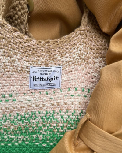 Petite Knit Technicolor Shopper - Knitting Pattern / Kit