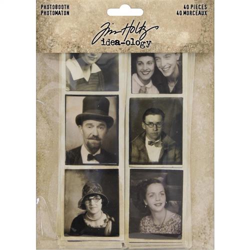 Idea-Ology Tim Holtz  Photobooth Vintage Photo Strips 40/Pkg