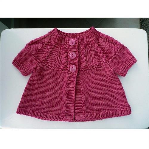 UKHKA Pattern 85 - Long or Short Sleeved Cardigans, Hat & Scarf