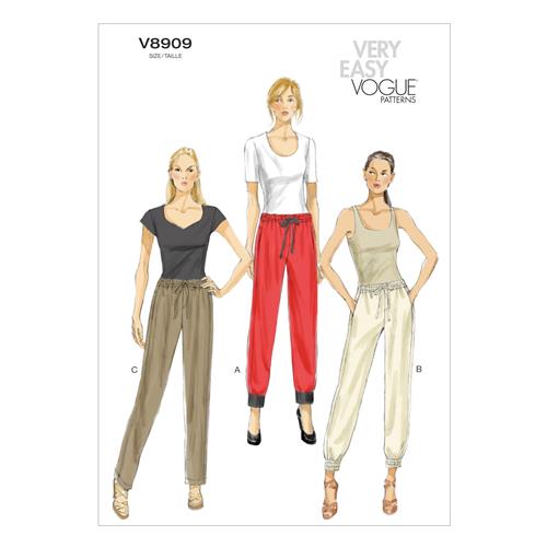 Vogue Pattern 8909 Misses' Pants V8909