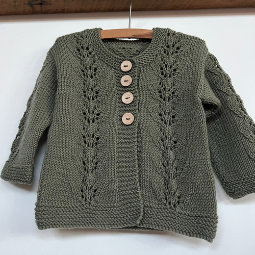The Kiwi Stitch & Knit Co Abby Cardigan & Hat 8ply