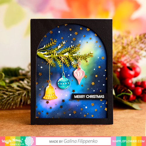 Waffle Flower Scattered Stars Foil Plate