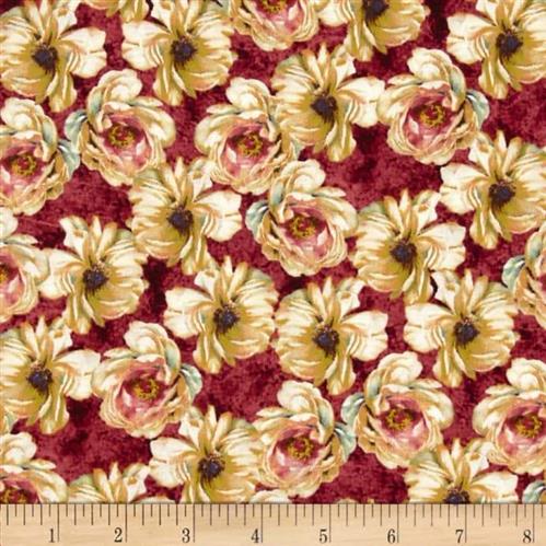 Wilmington Prints Marche De Fleur - Packed Floral Red