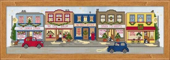 Kiwi Town Main Street Cross Stitch Kit Kiwi Town Main Street Cross Stitch Kit