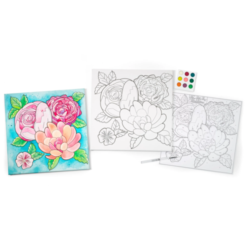 Faber-Castell Creative Studio-Paint by number- Floral