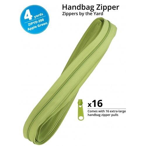 By Annie Bag Hardware - Zippers by the Yard, 4 yards, - Apple