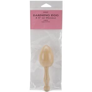 Lacis Darning Egg 2.5" with Handle