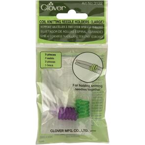 Clover  Large Coil Knitting Needle Holders