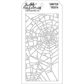 Stampers Anonymous Tim Holtz Layering Stencil - Shatter